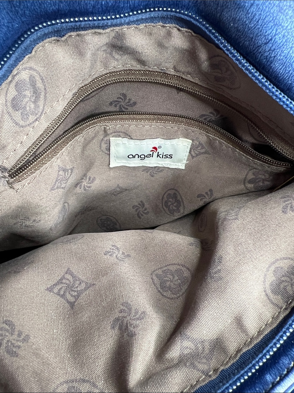 Angel Kiss Y2K Inspired Indigo Denim-Style Shoulder Bag with Detachable Strap - Picture 9 of 15